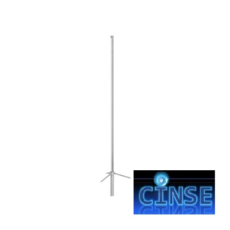 Antena base UHF, fibra de vidrio ajustable, rango de frecuencia 406 - 512 MHz TRAM BROWNING 1486