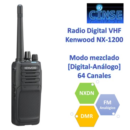 Radio Digital VHF Sustituye al NX-240 Kenwood NX-1200