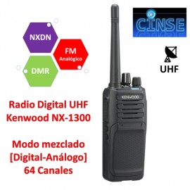 Radio Digital UHF Sustituye al NX-340 Kenwood NX-1300