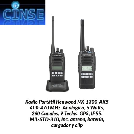 Radio Portátil NX-1300-AK5 NX-1300-AK5