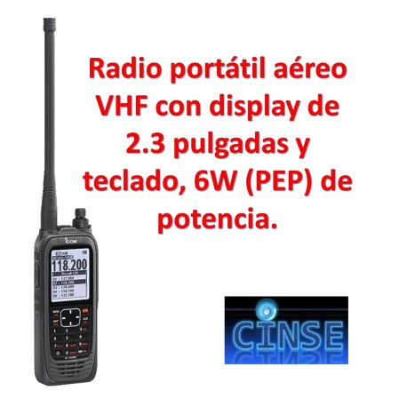 Radio Transceptor VHF de Banda Aérea ICA25C