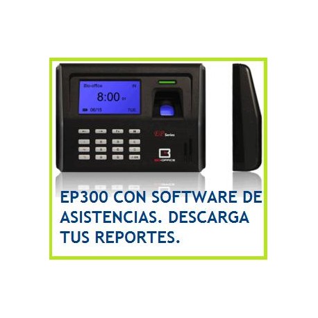 EP300/Pila de Respaldo/Descarga tus reportes por USB/ Controla la asistencia de tus empleados EP300