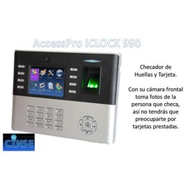 Reloj Checador de Credenciales SIN CONTACTO y Huellas iClock 990
