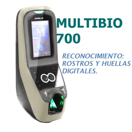 Control Biométrico Facial y Digital Multibio 700 Con Software de Administración.
